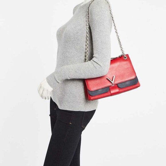 Louis Vuitton Rubis/Blue Monogram Leather Very Chain Bag - Picture 5 of 11